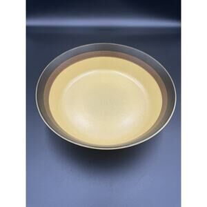 Vintage Apache Gold Stoneware Bowl – Arrowstone by Kasuga Japan – 9.5” Wide